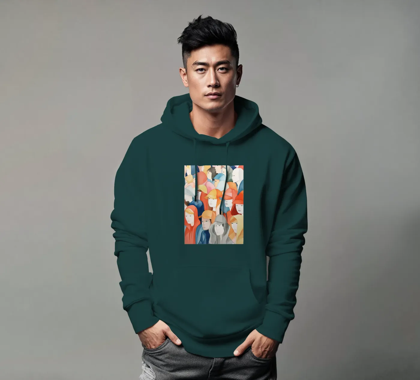 Faces hoodie van DaarbyN
