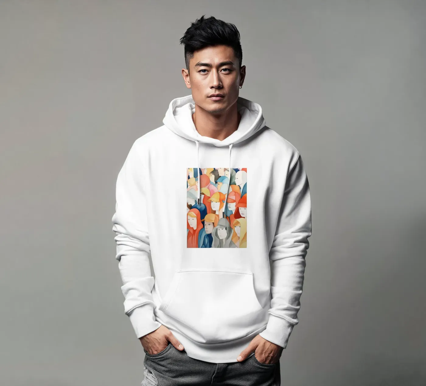 Faces hoodie by DaarbyN