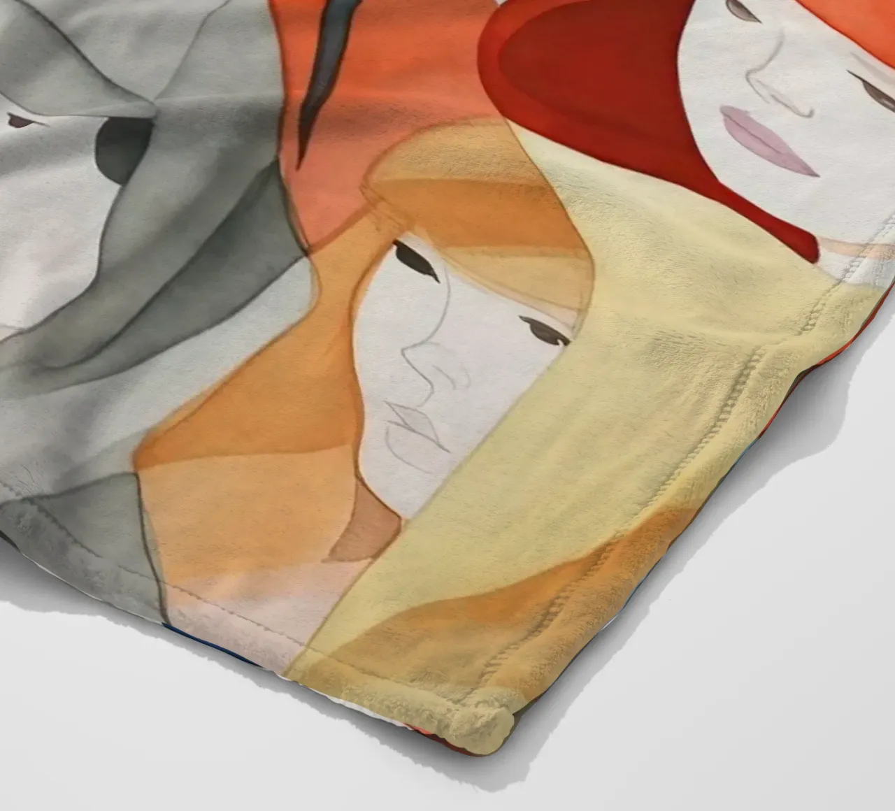 Faces fleece blanket by DaarbyN