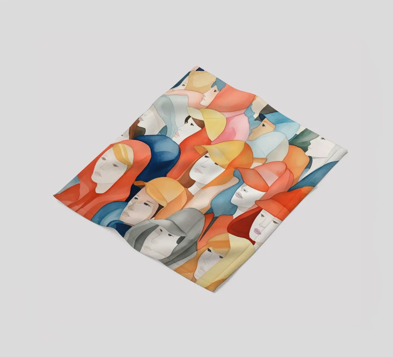 Faces fleece blanket by DaarbyN