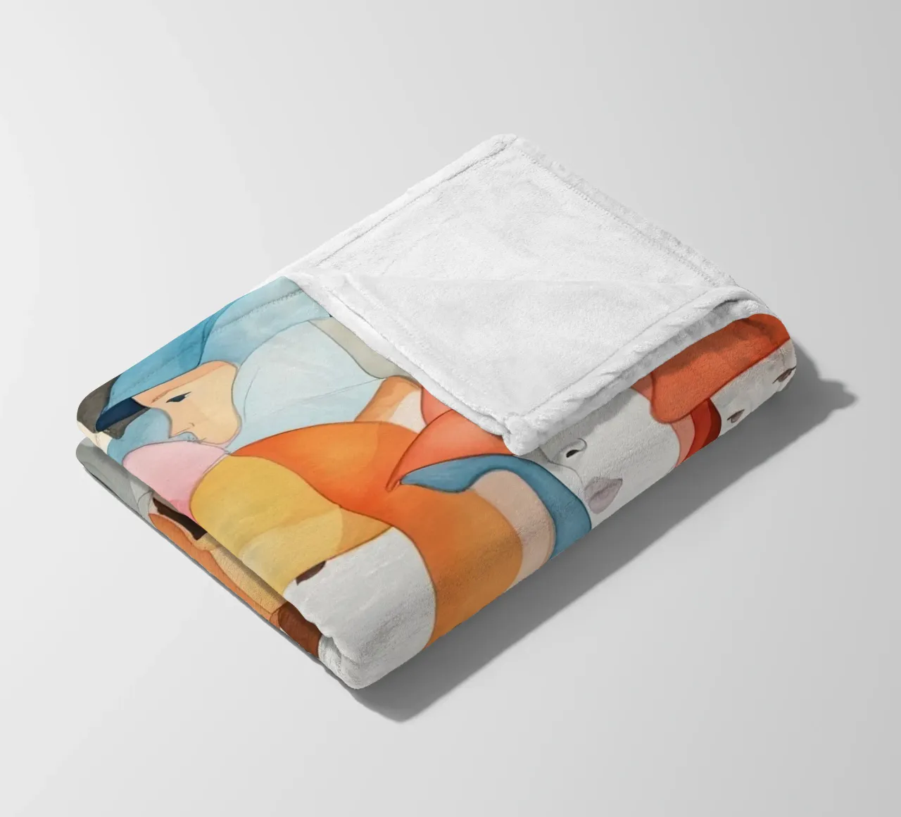 Faces fleece blanket by DaarbyN