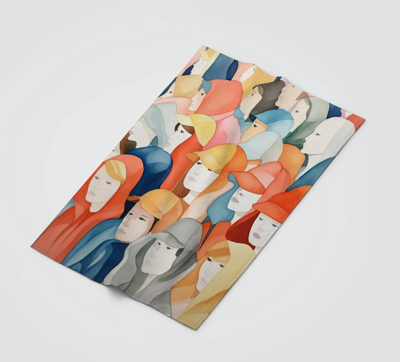 Faces fleece blanket by DaarbyN