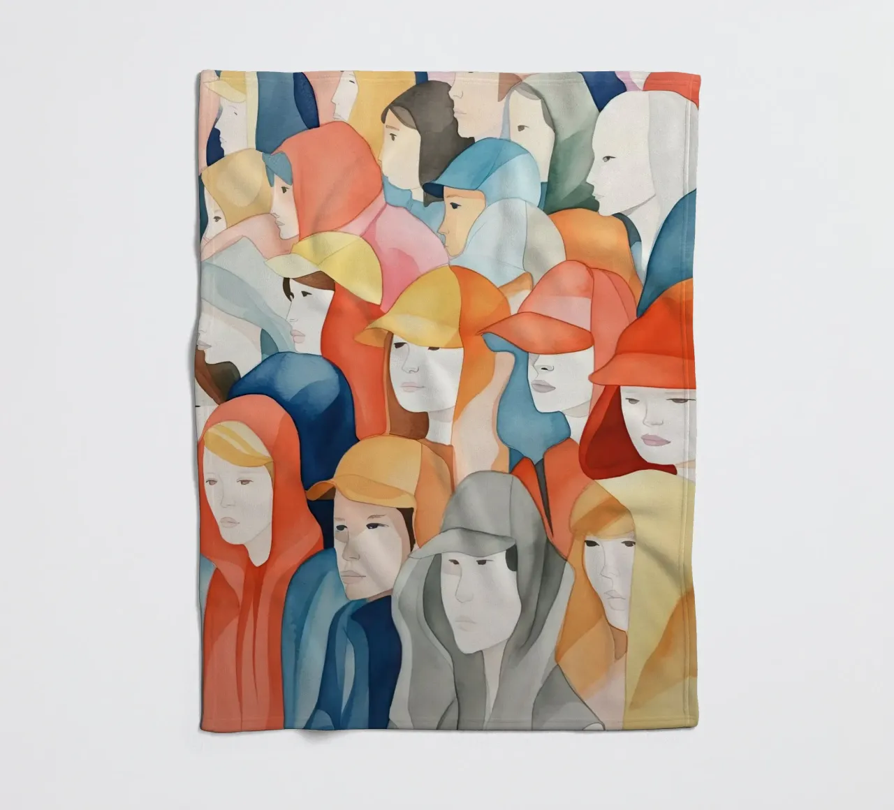 Faces fleece blanket by DaarbyN