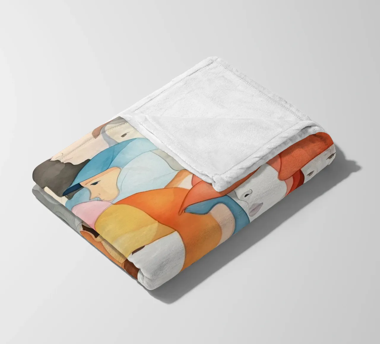 Faces fleece blanket by DaarbyN