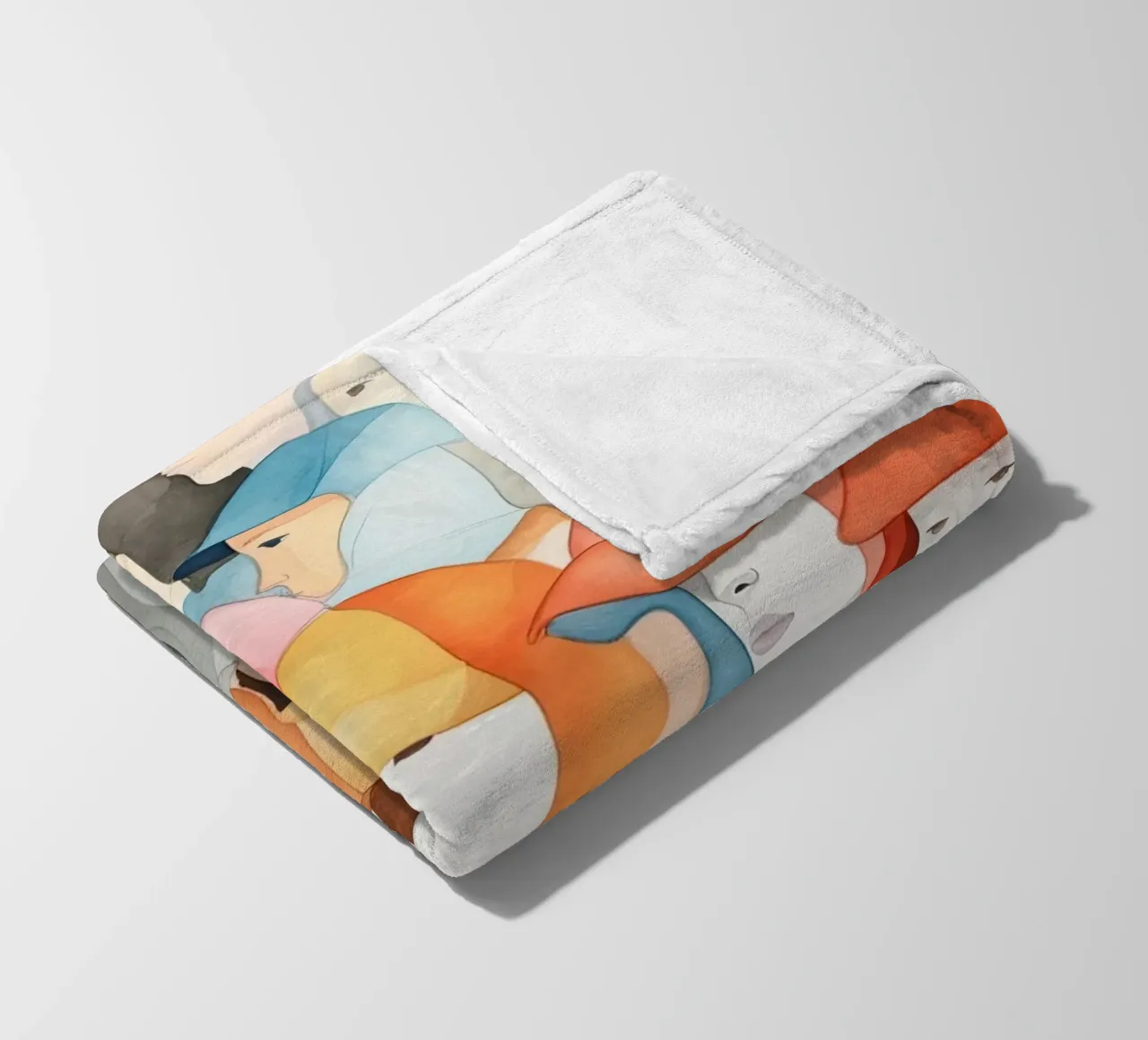 Faces fleece blanket by DaarbyN