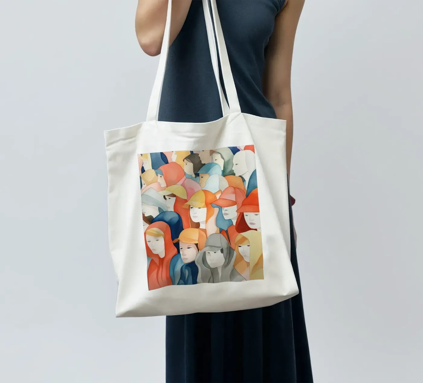 Faces tote bag by DaarbyN