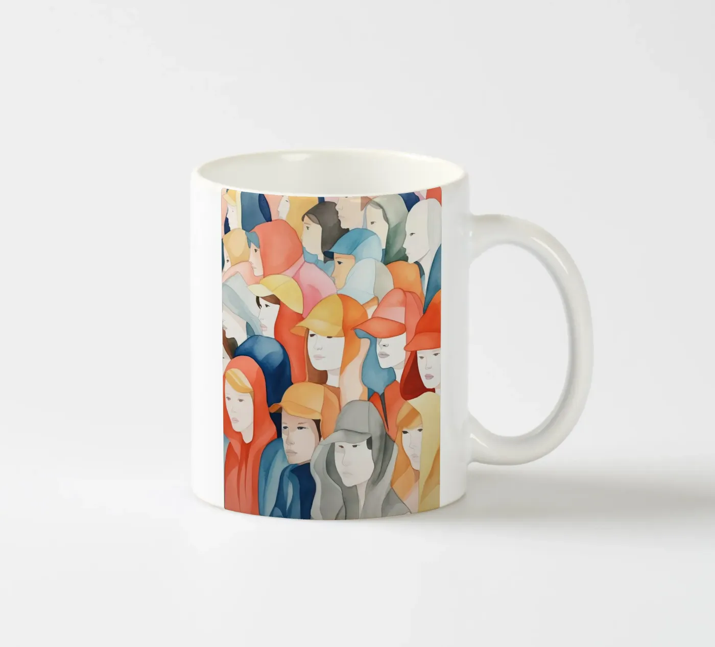 Faces ceramic mug by DaarbyN