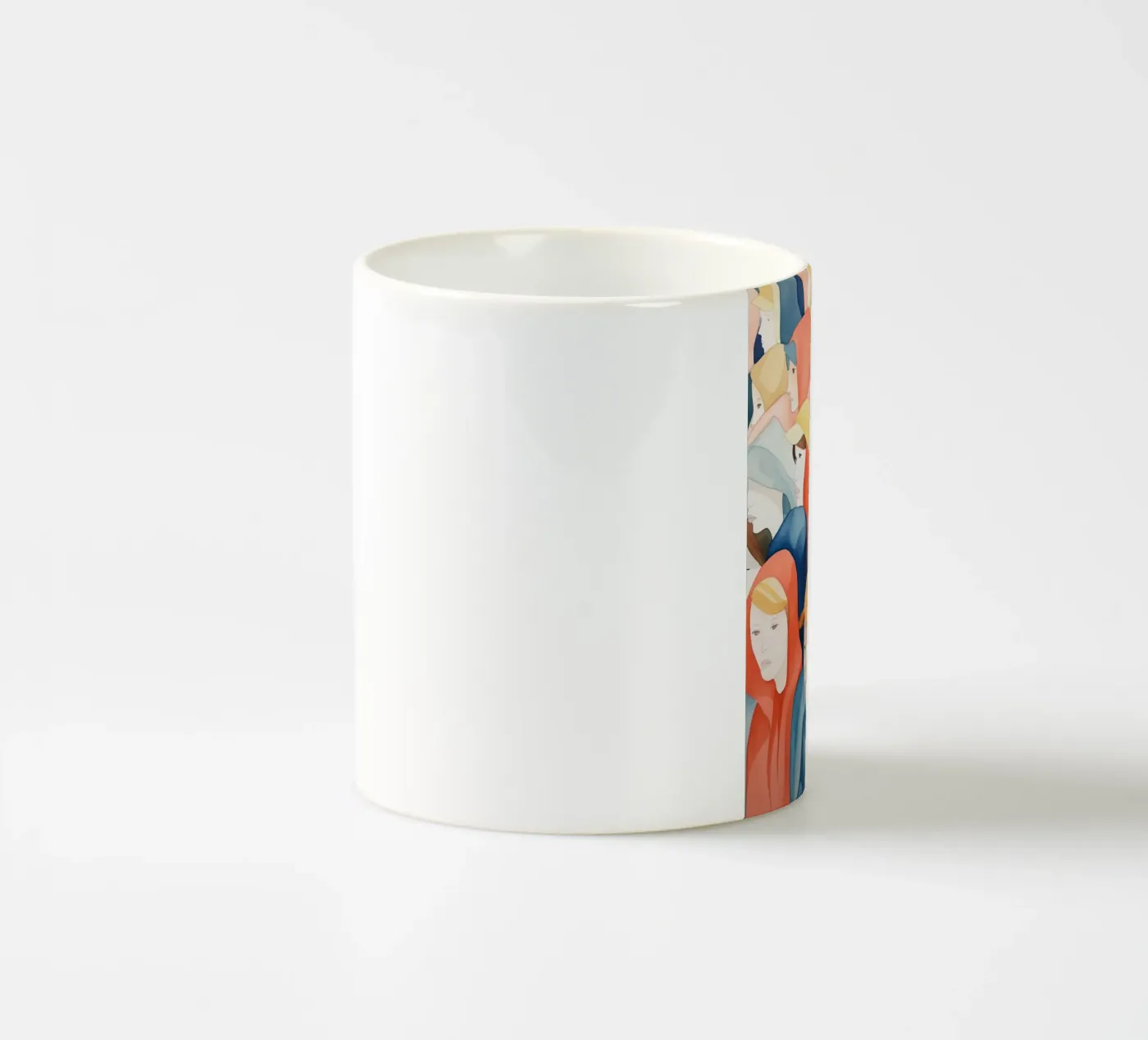 Faces ceramic mug by DaarbyN