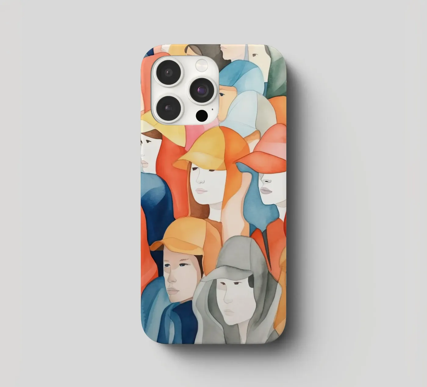 Faces iphone case by DaarbyN