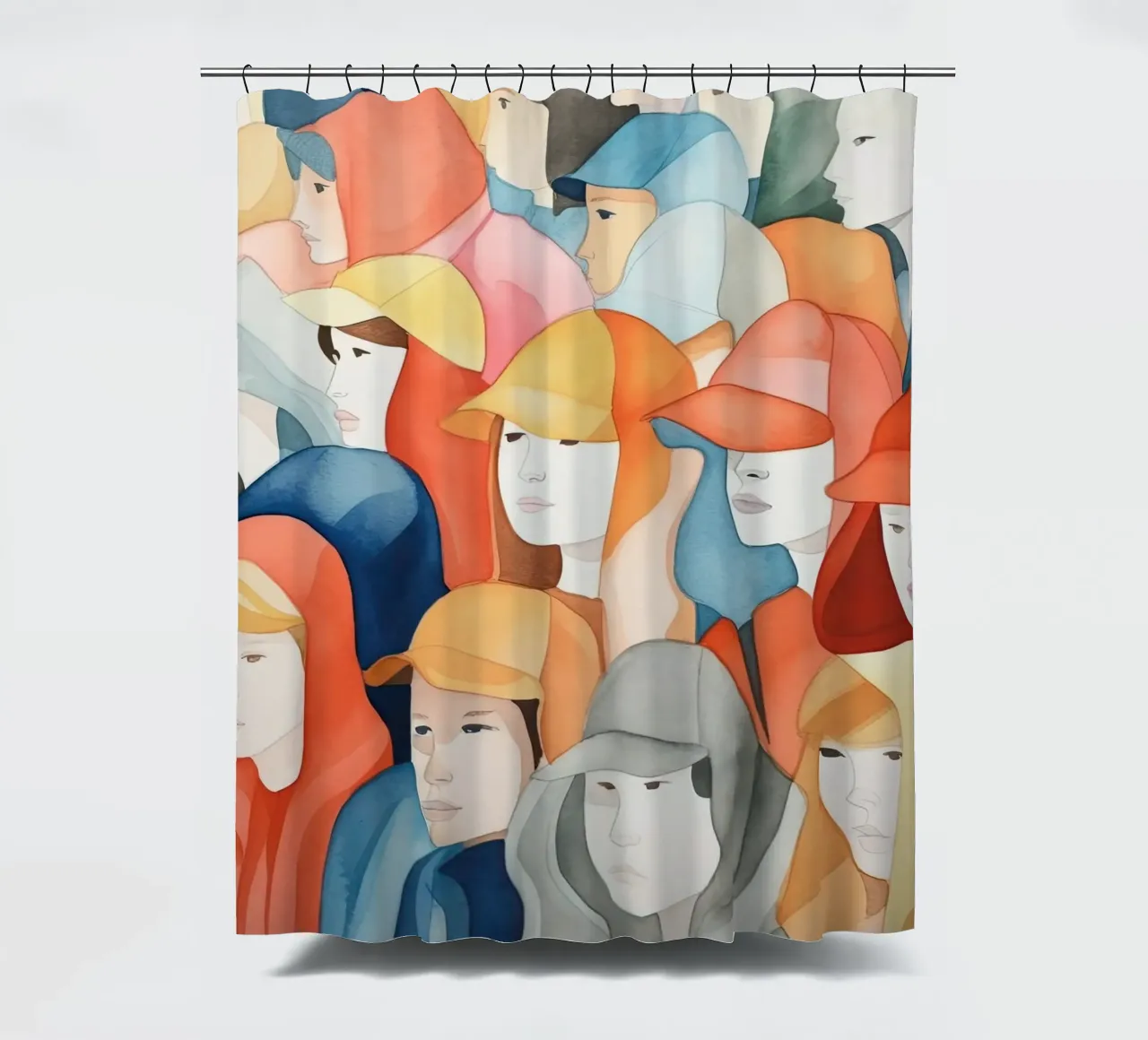 Faces Duschvorhang von DaarbyN