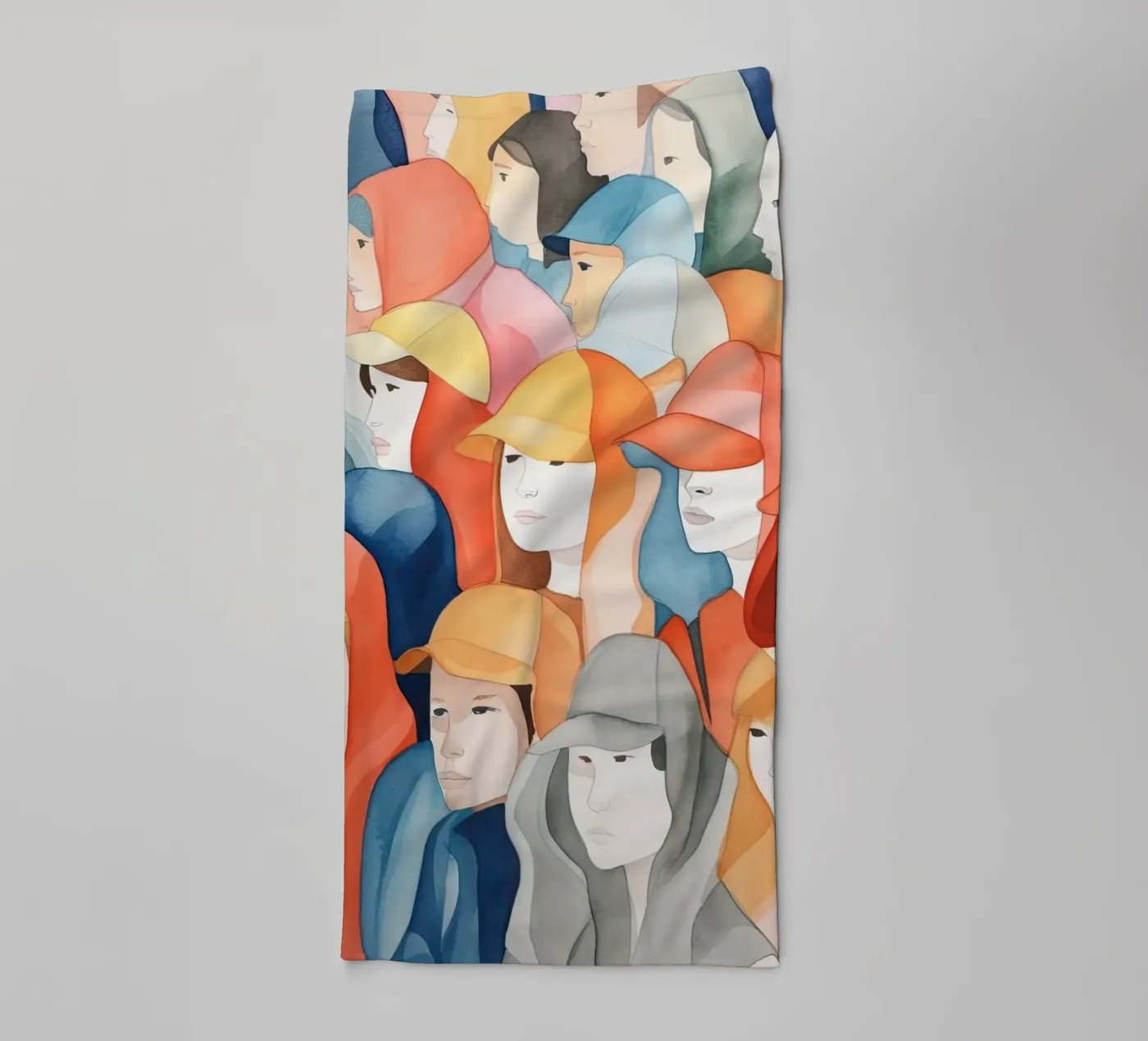 Faces badhanddoek van DaarbyN