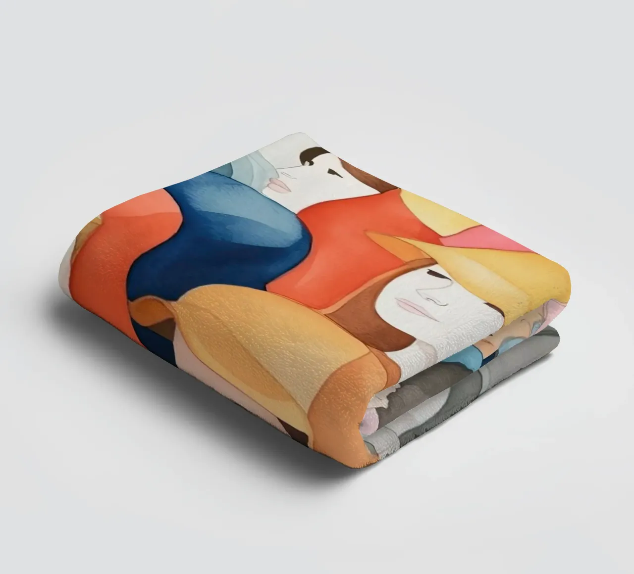 Faces towel by DaarbyN