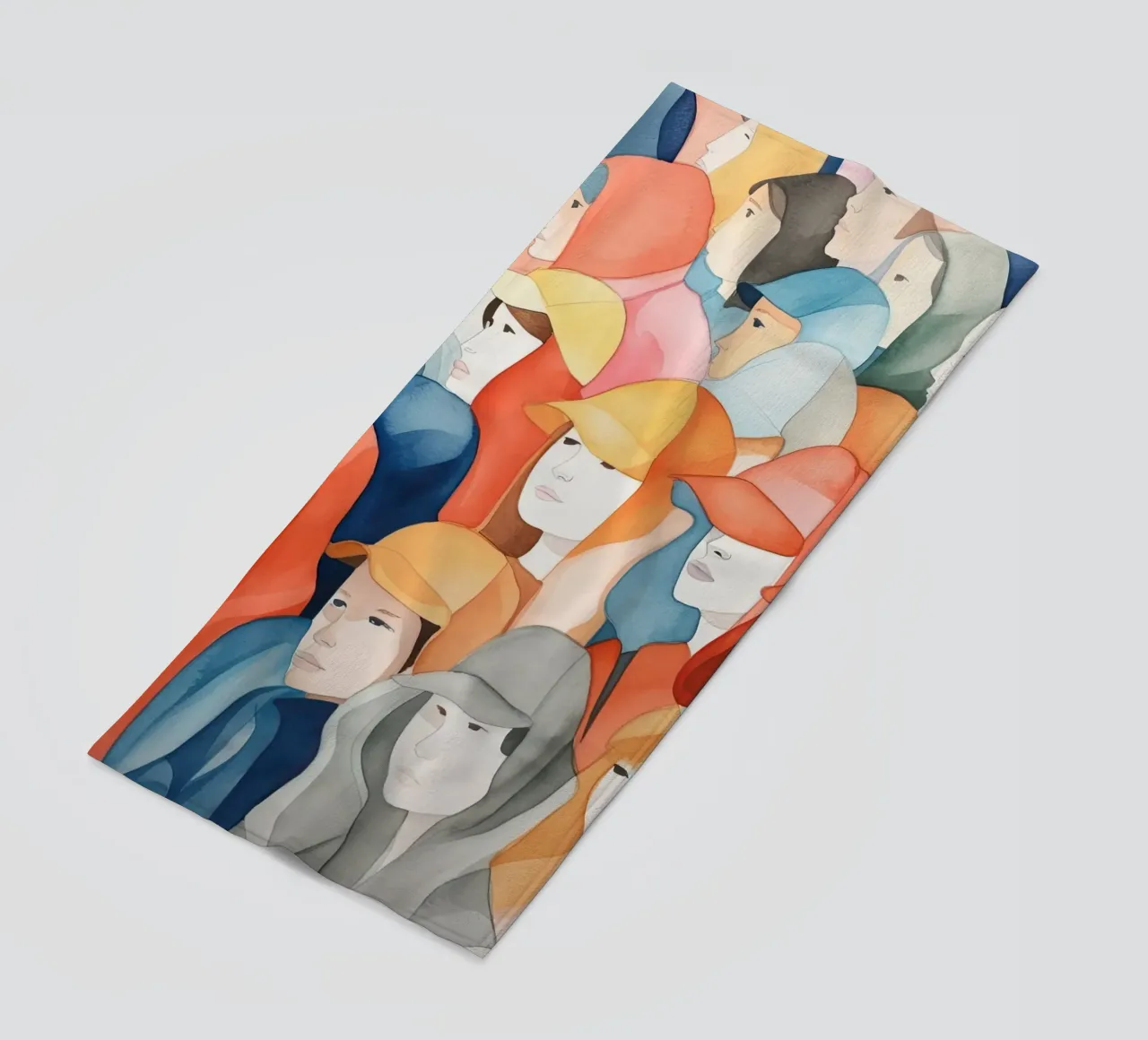 Gezichten strandhanddoek van DaarbyN