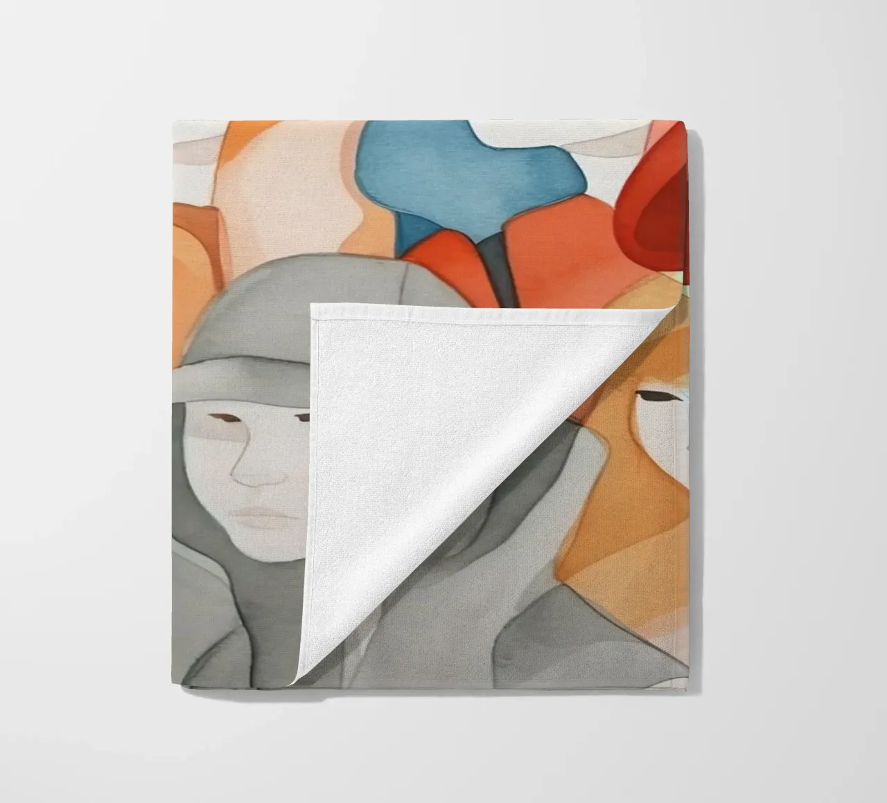 Gezichten strandhanddoek van DaarbyN