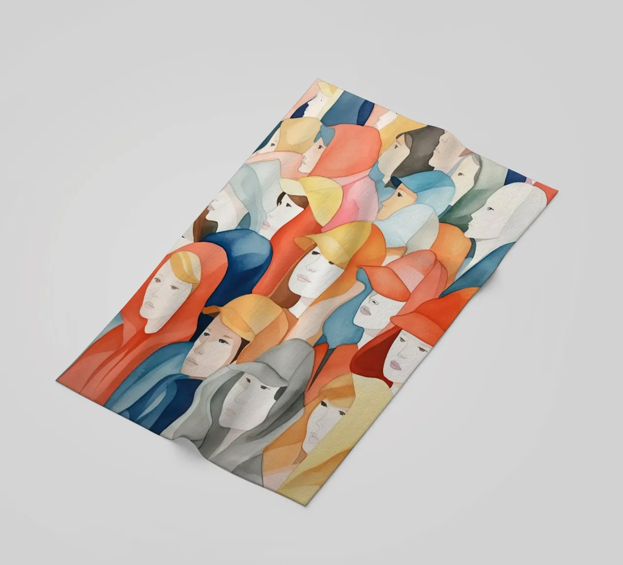 Gezichten strandhanddoek van DaarbyN