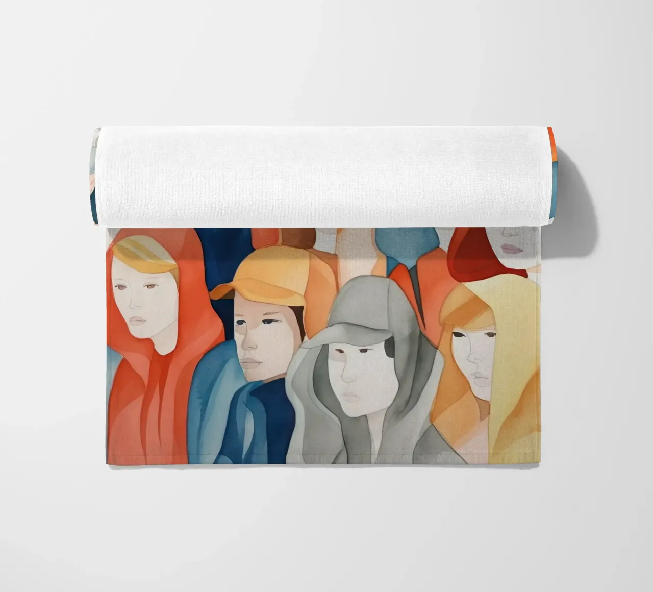 Gezichten strandhanddoek van DaarbyN