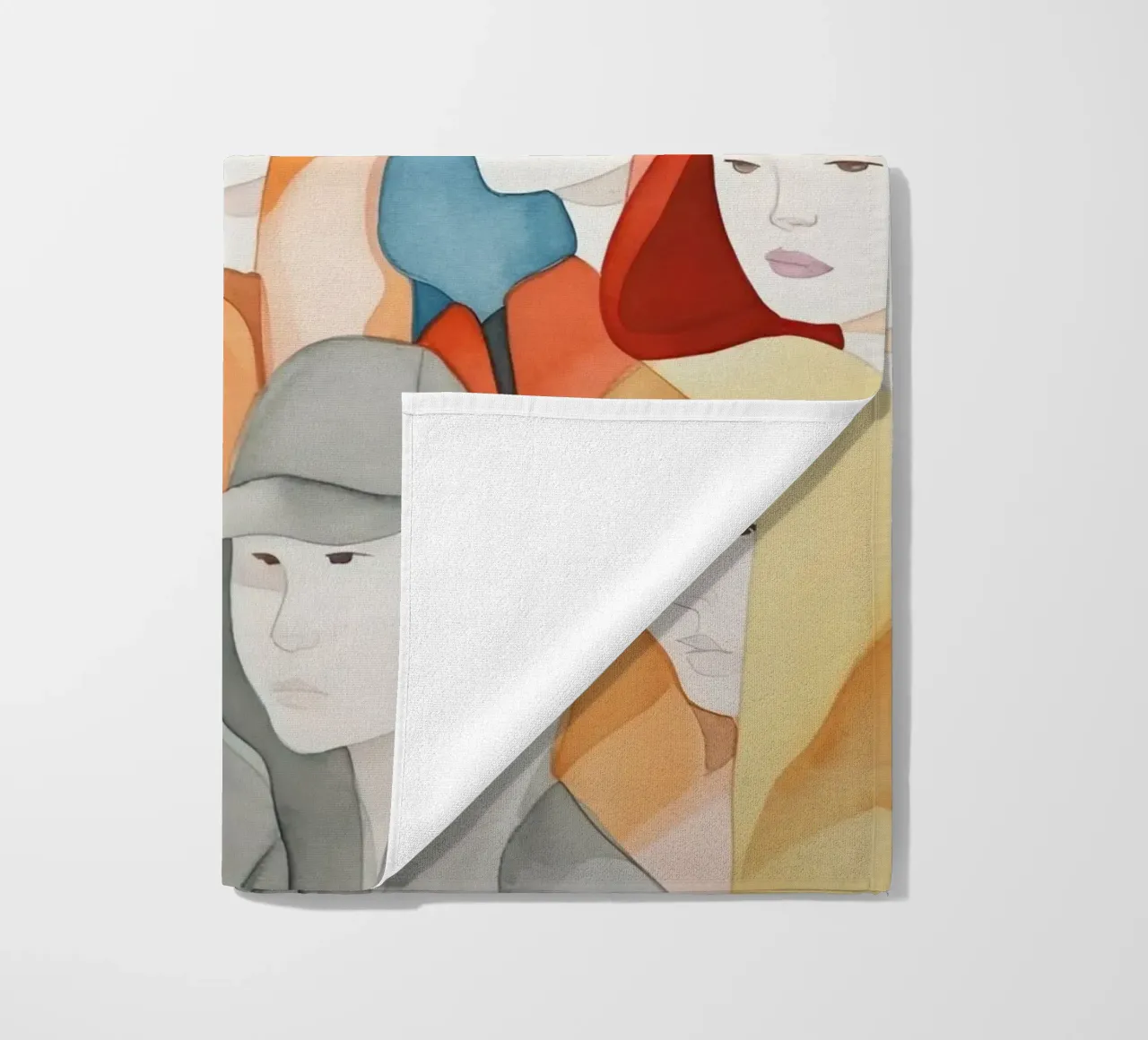 Gezichten strandhanddoek van DaarbyN