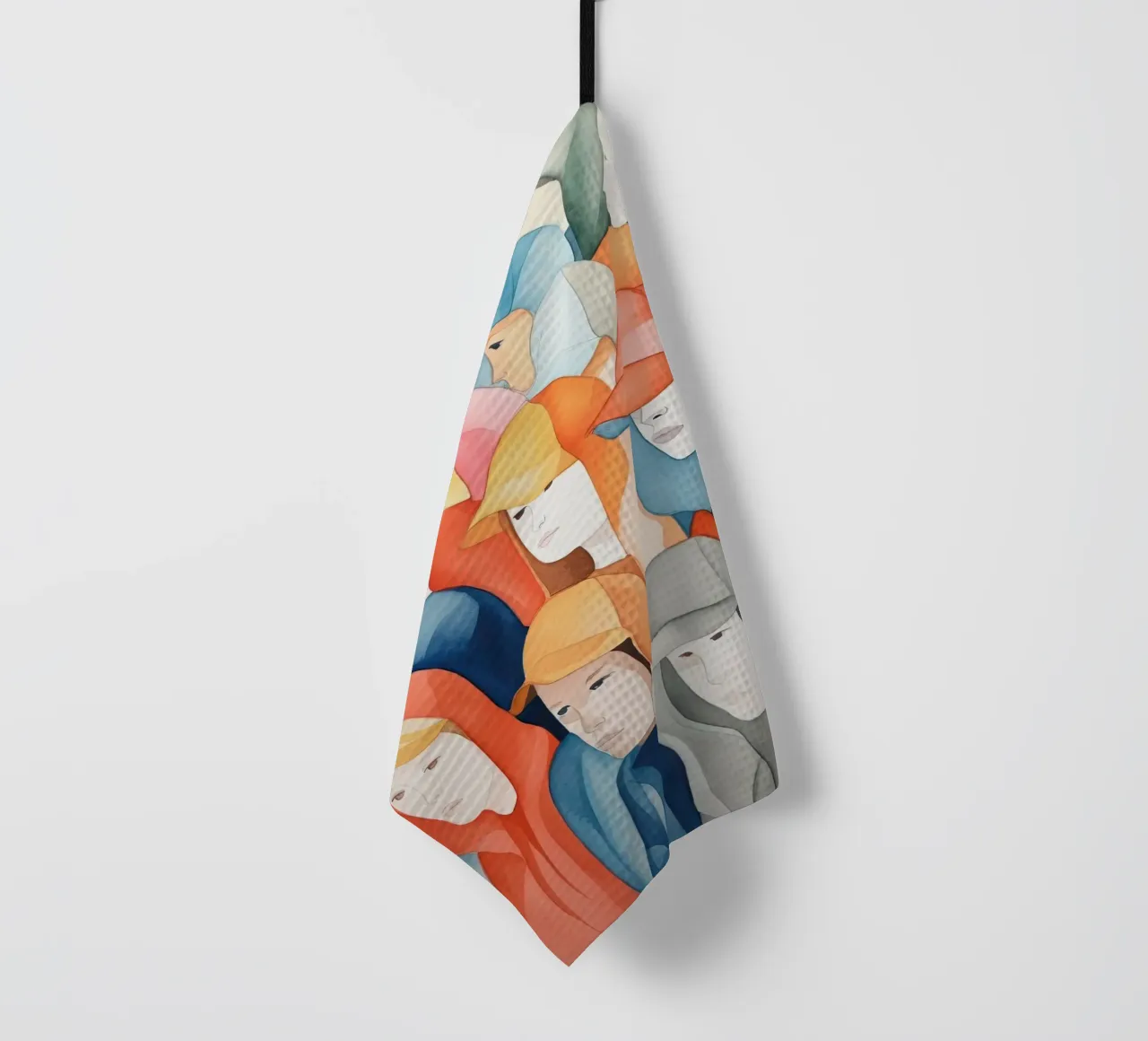 Faces Geschirrtuch von DaarbyN