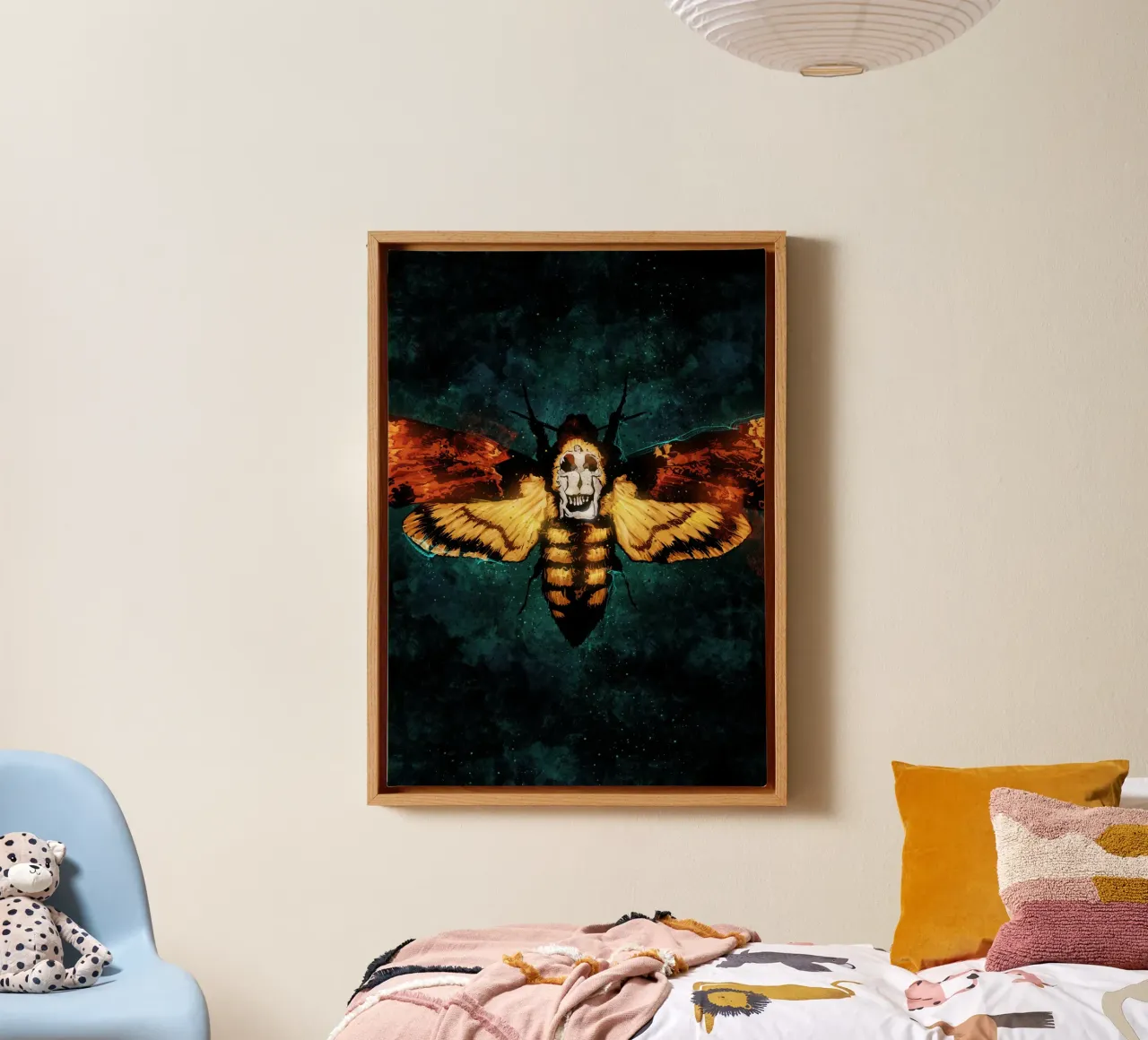 The Silence Of The Lambs tela con Cornice a cassetta da nabakumov
