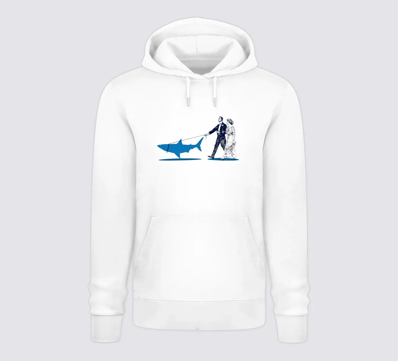 Walking The Shark felpa con cappuccio da Rob Art | Illustration