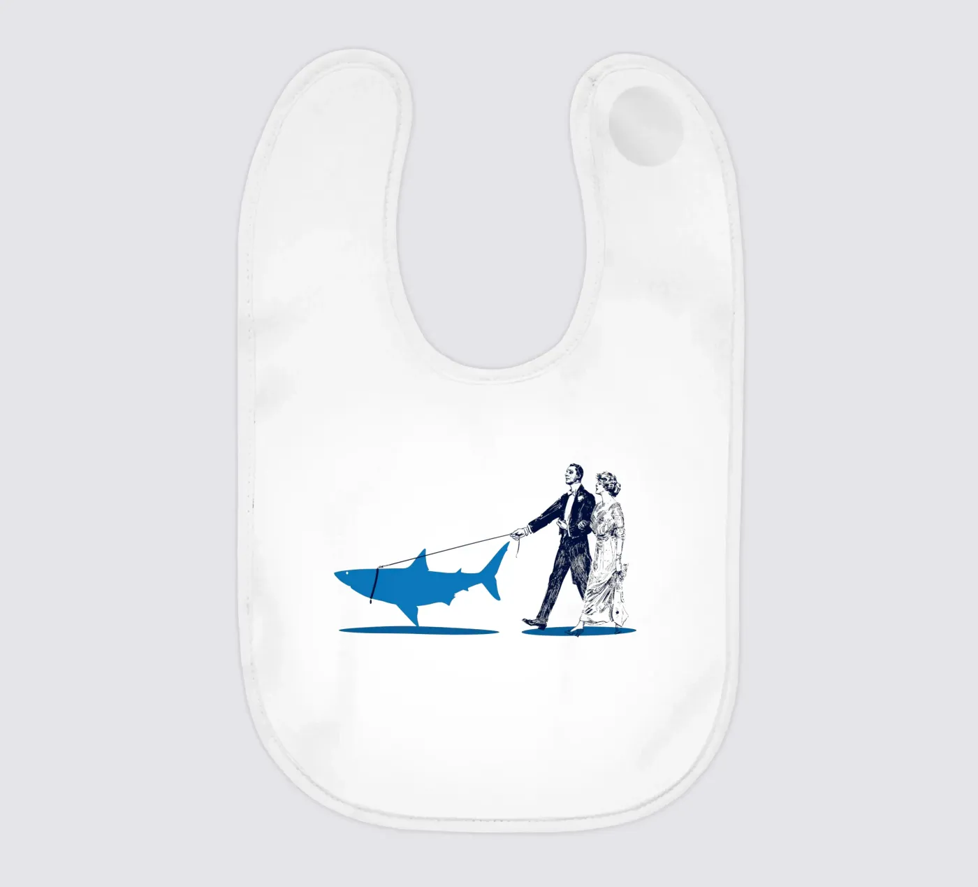 Walking The Shark bavaglino da Rob Art | Illustration