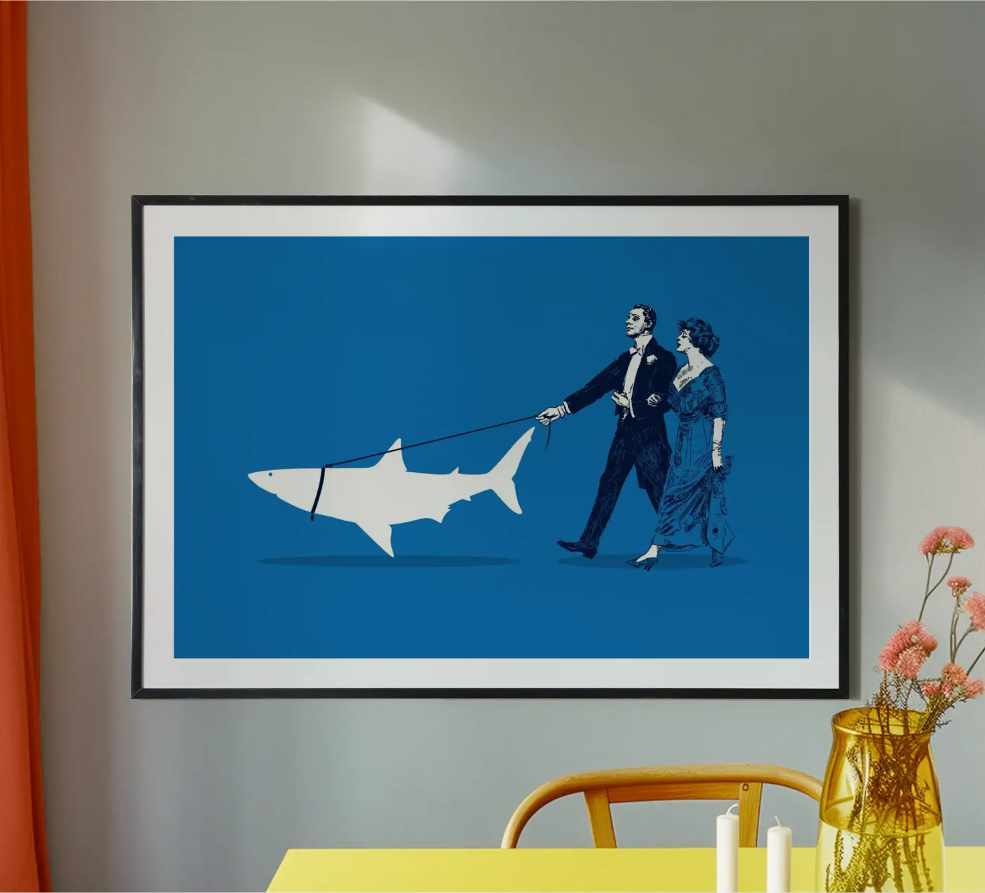 Walking The Shark poster da Rob Art | Illustration