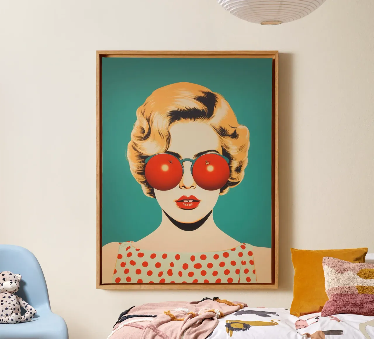 Tomaten op de ogen | Vitaminerijke pop-art canvas met Baklijst van Autofocus