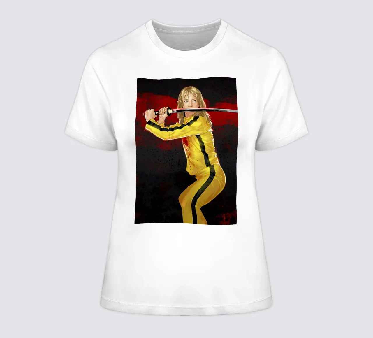 Kill Bill women's fitted t-shirt by nabakumov