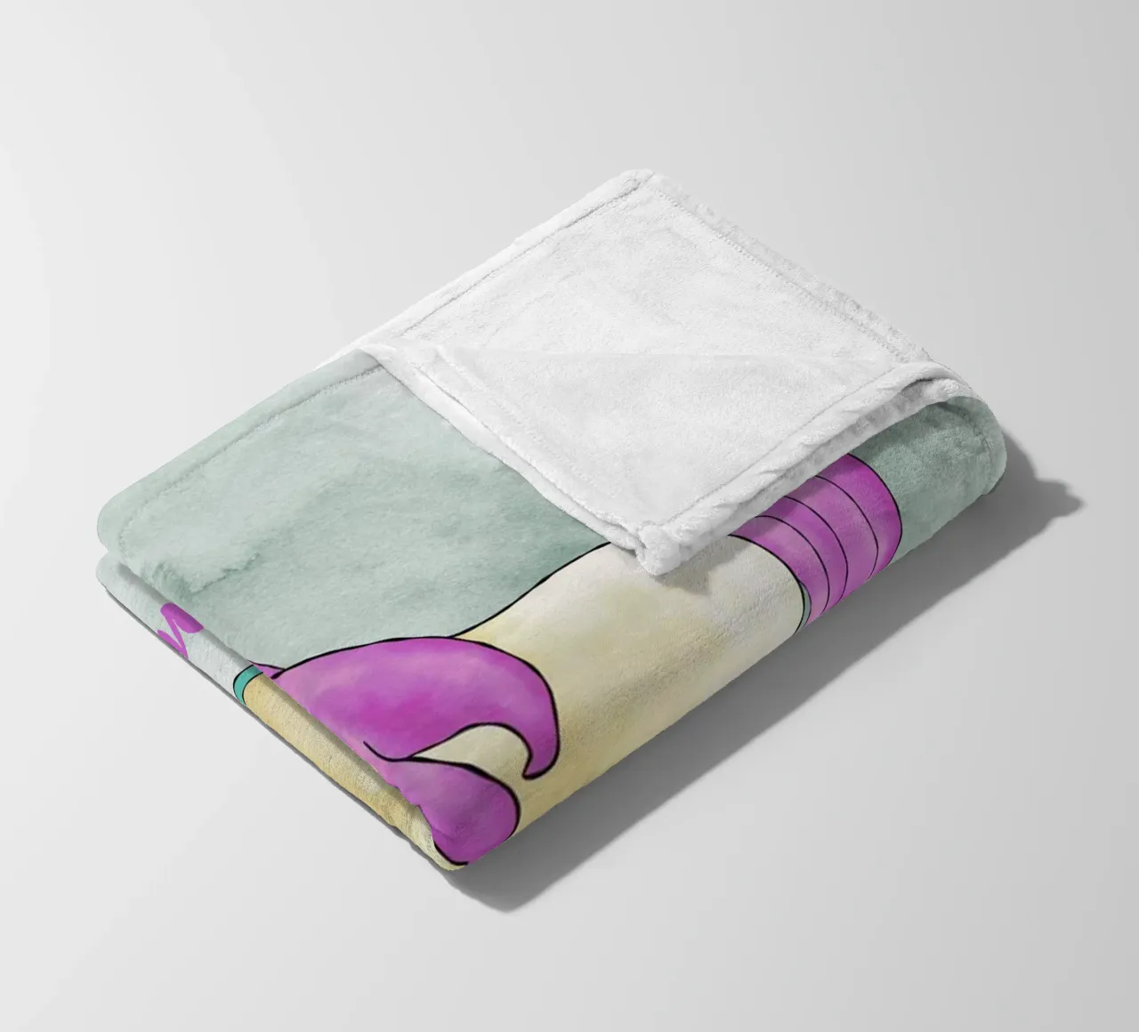 Fancy Einhorn mit Name coperta in pile da BAINAI KIDS