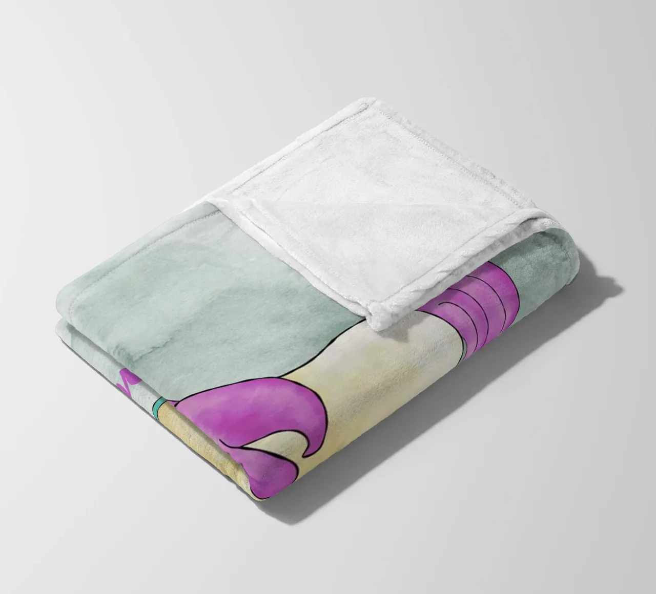 Fancy Einhorn mit Name coperta in pile da BAINAI KIDS