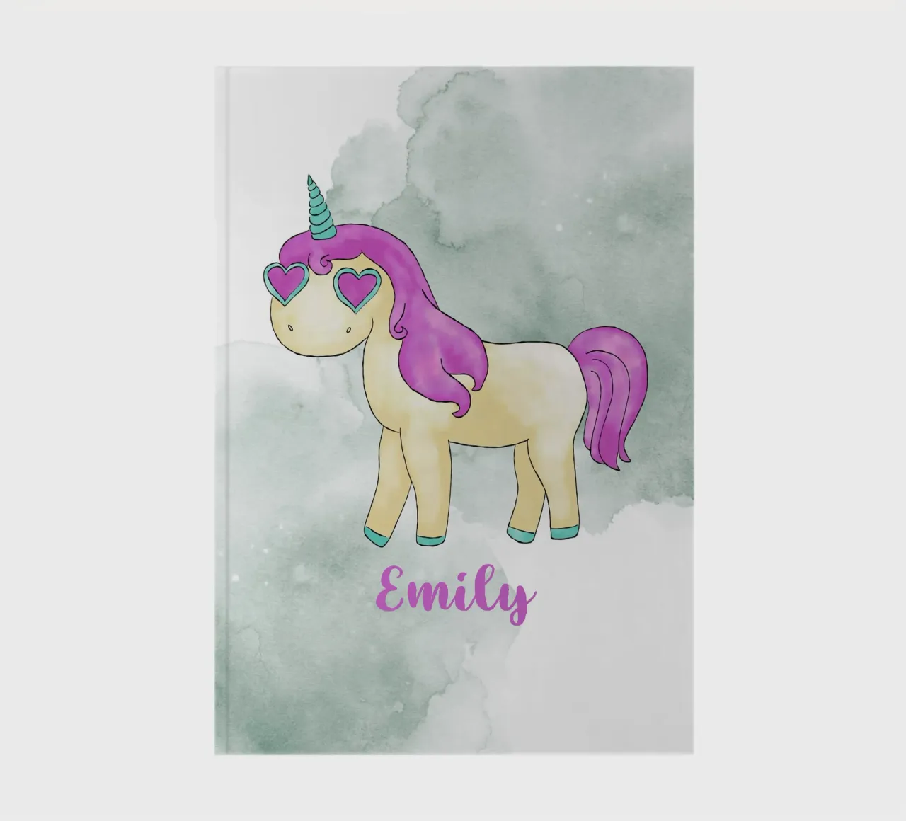 Fancy Einhorn mit Name notebook by BAINAI KIDS