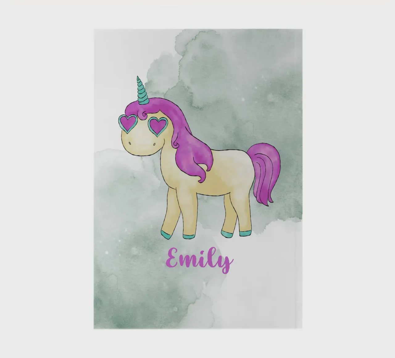 Fancy Einhorn mit Name notebook by BAINAI KIDS