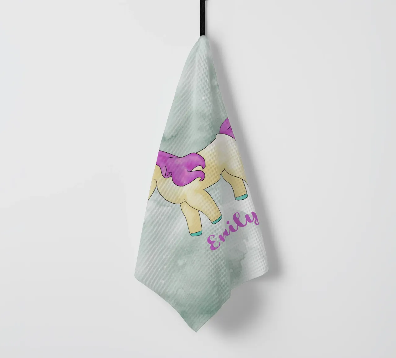 Fancy Einhorn mit Name canovaccio da cucina da BAINAI KIDS
