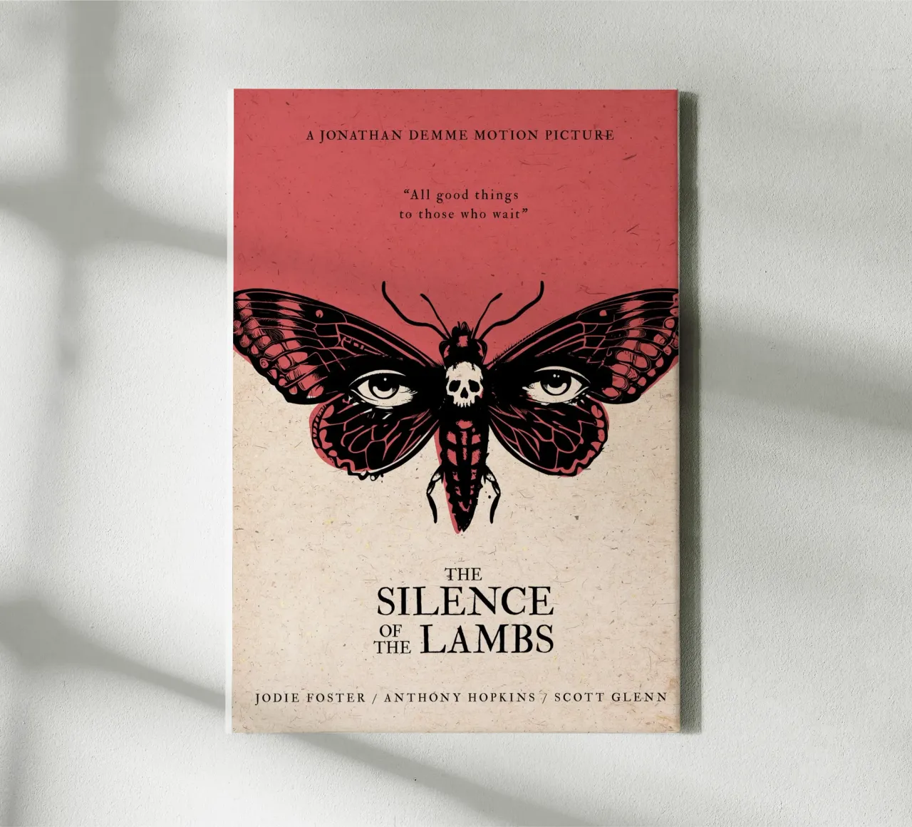 Silence of the Lambs tela con Cornice a cassetta da 2toastdesign