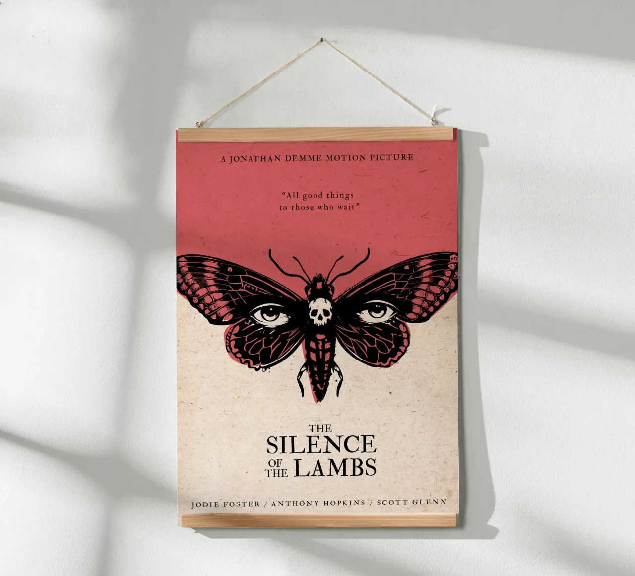 Silence of the Lambs poster with plastic frame by 2toastdesign