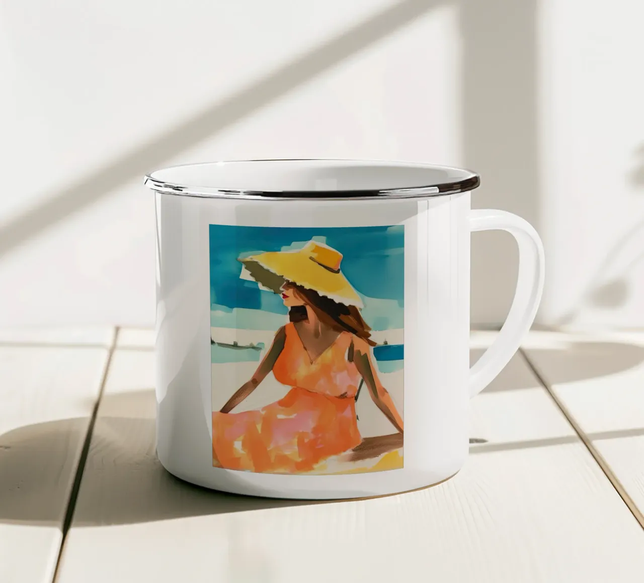 Signora della Costa tazza in smalto da DaarbyN