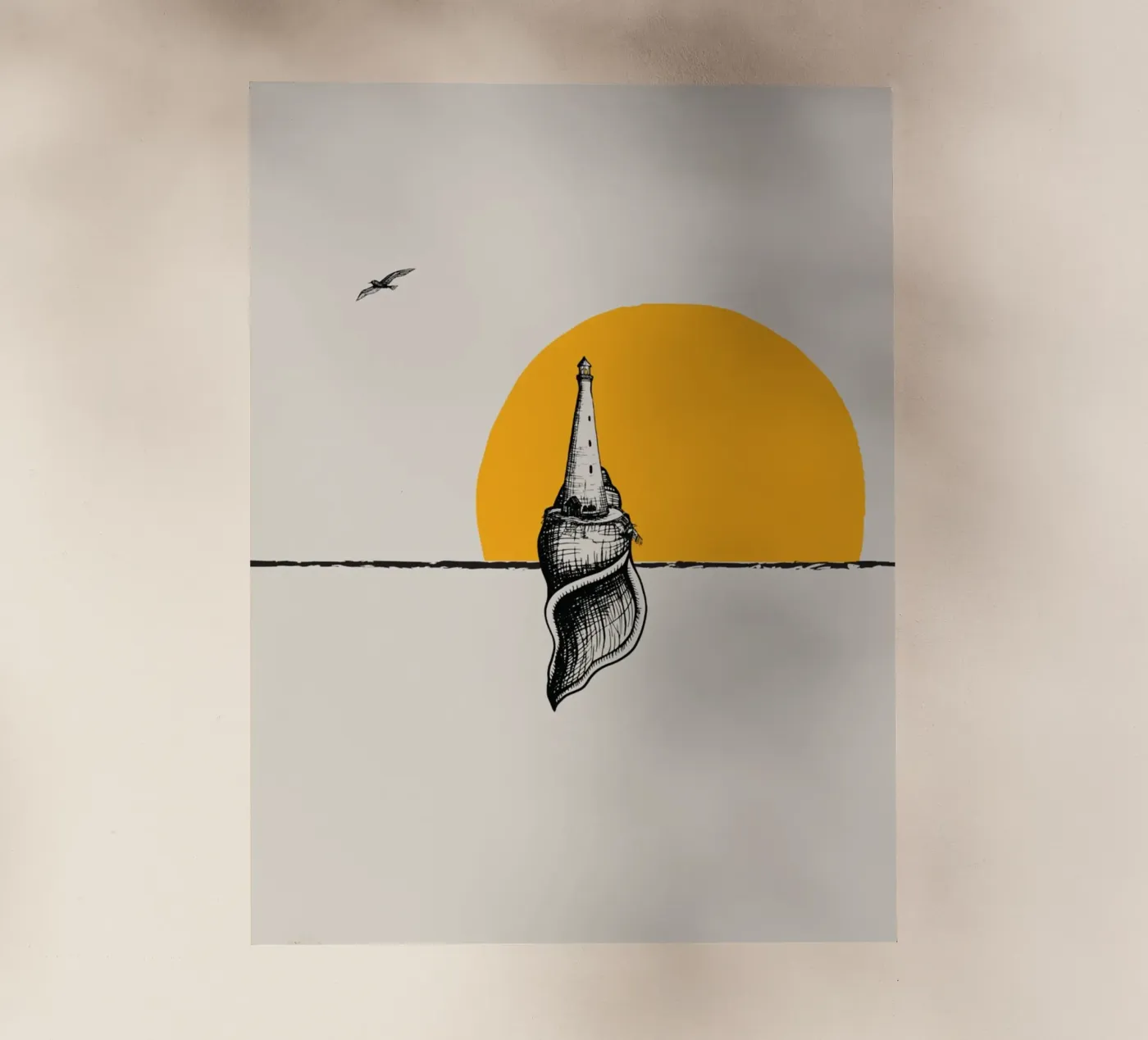 Lighthouse backlit film by Urban Art Draw