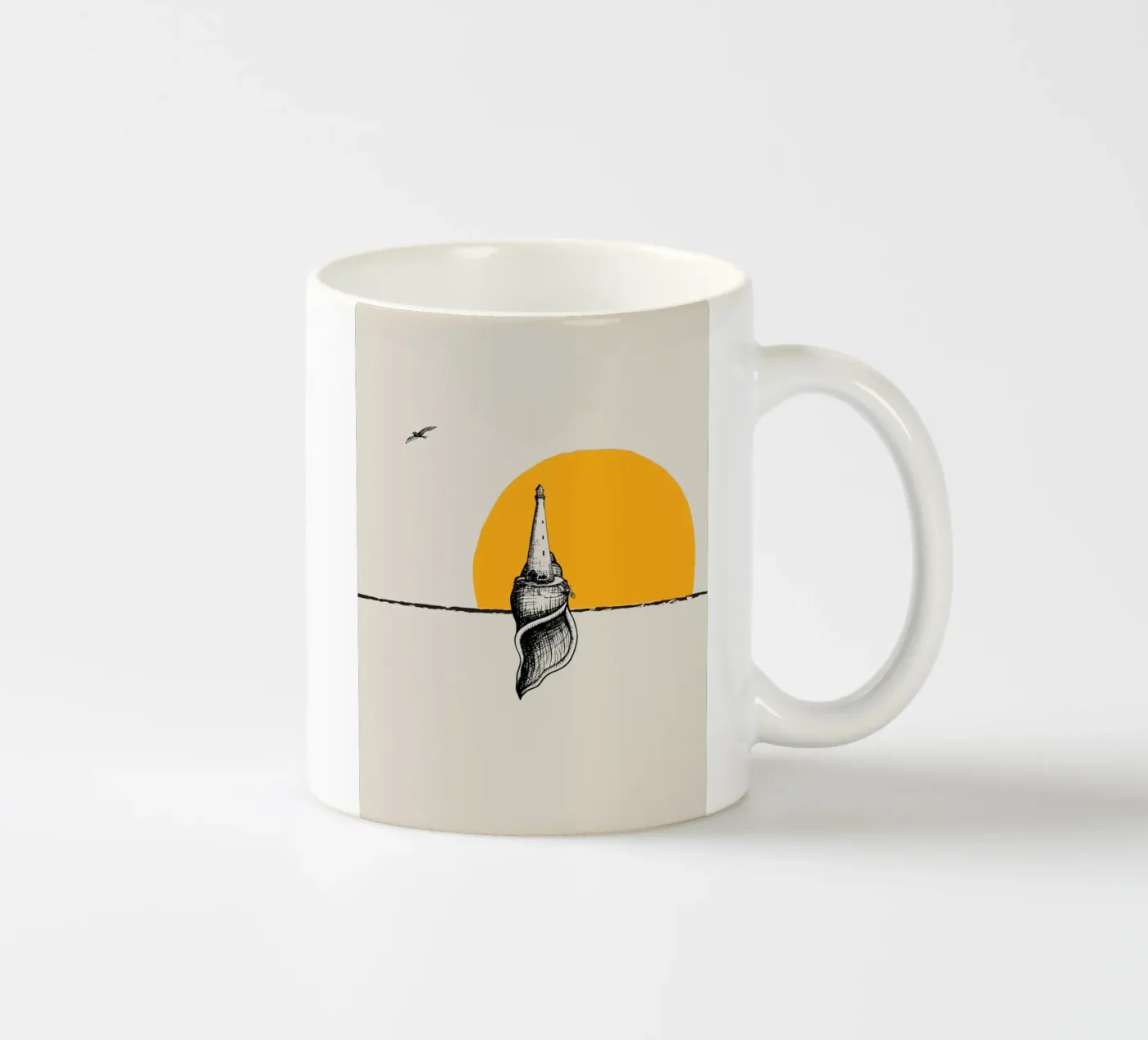Lighthouse ceramic mug by Urban Art Draw
