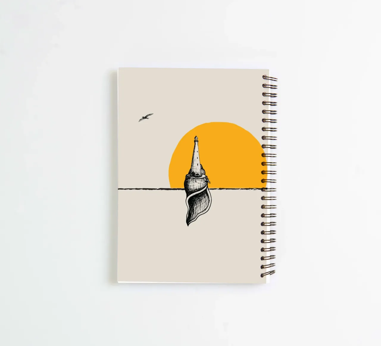 Lighthouse spiral notebook by Urban Art Draw