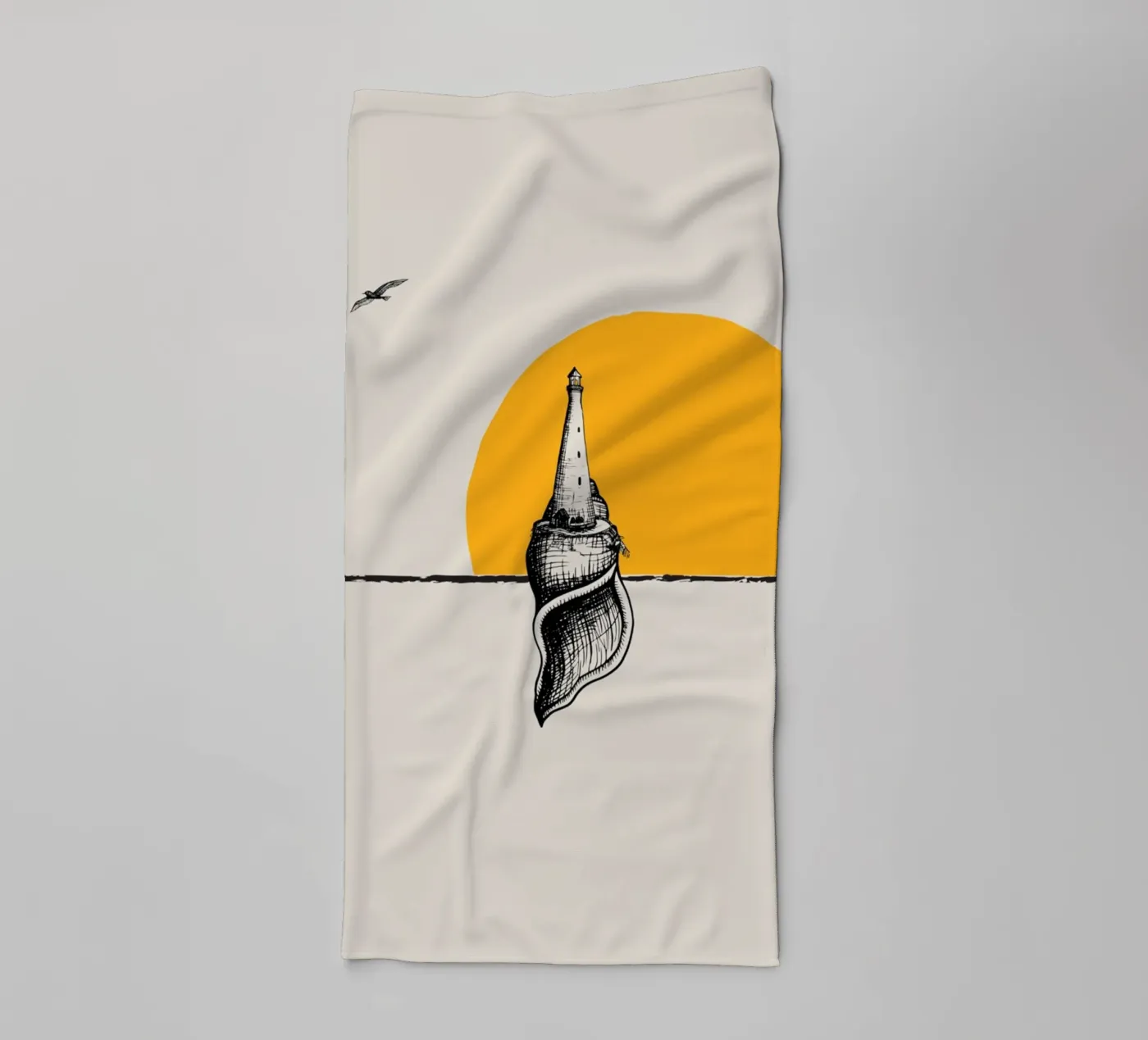 Vuurtoren badhanddoek van Urban Art Draw