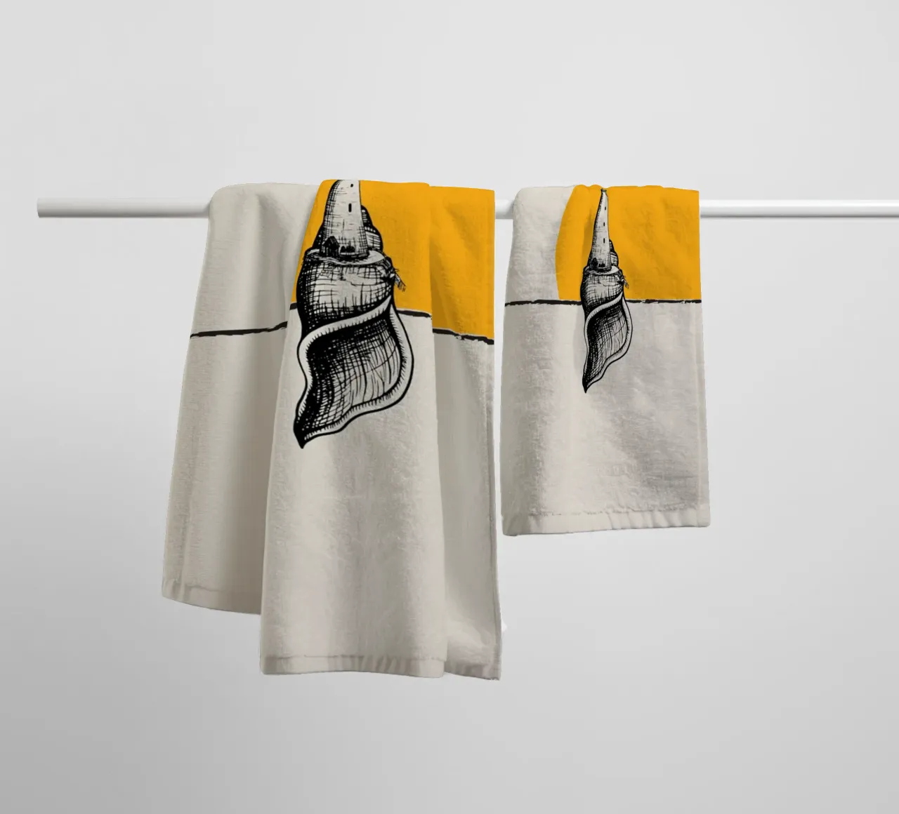 Lighthouse towel by Urban Art Draw