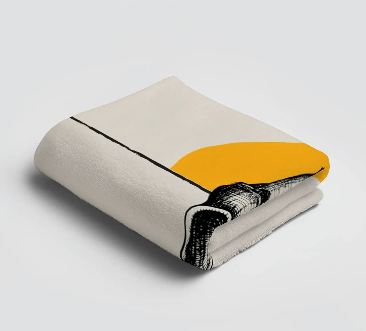 Lighthouse towel by Urban Art Draw