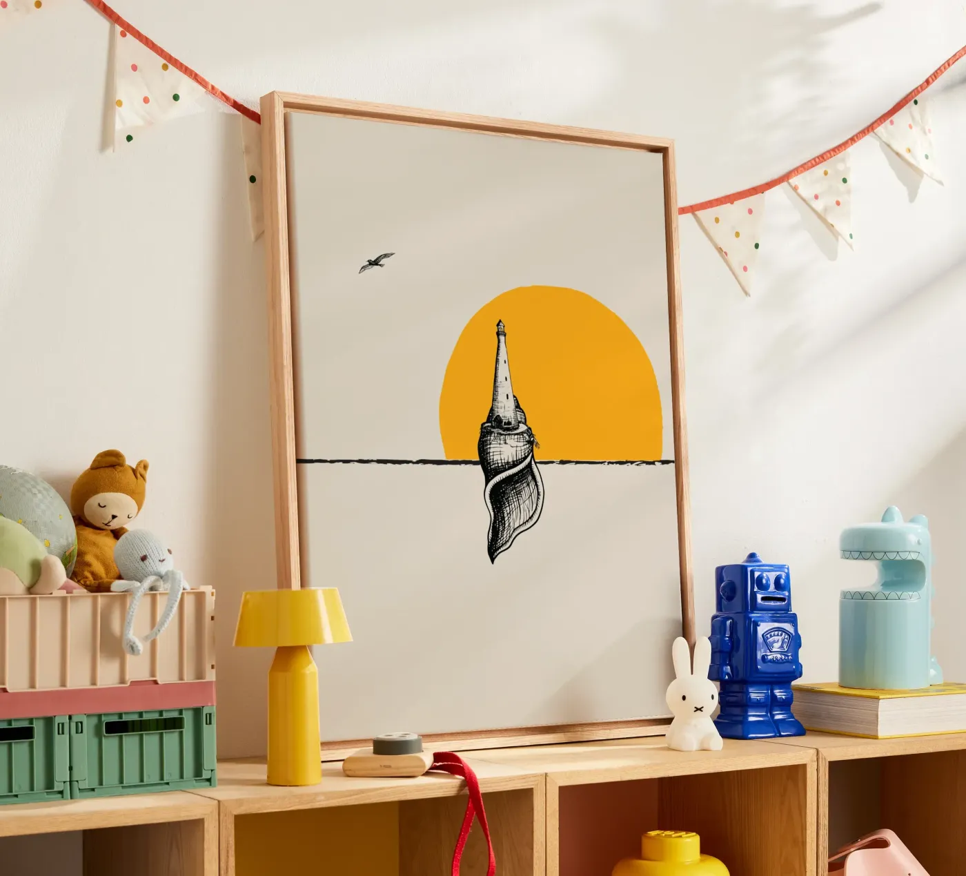 Lighthouse canvas van Urban Art Draw