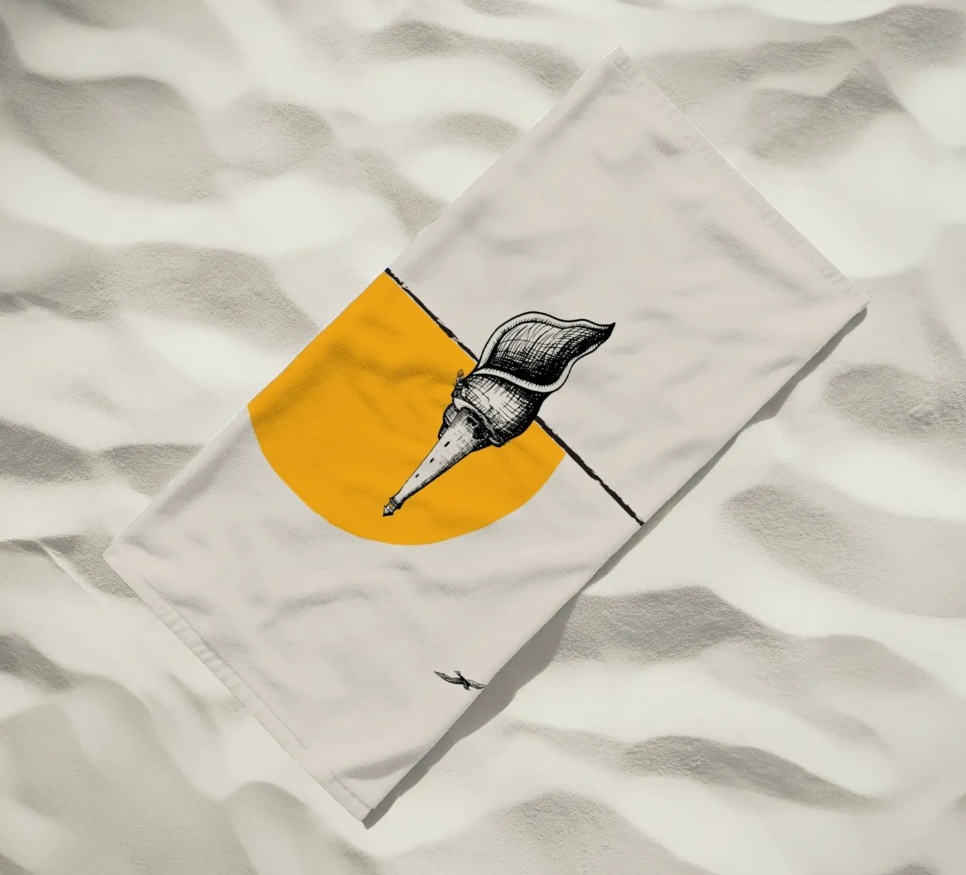 Vuurtoren strandhanddoek van Urban Art Draw