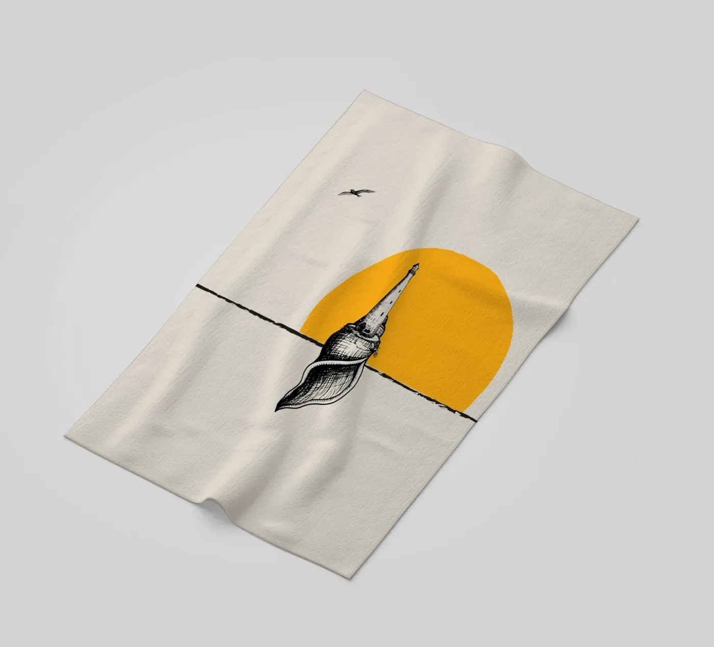 Lighthouse Strandtuch von Urban Art Draw