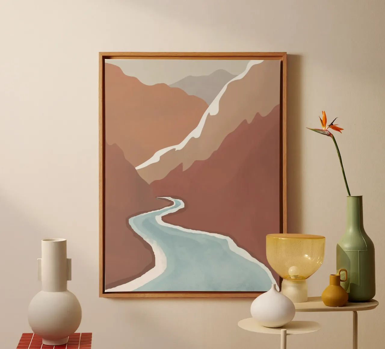 Canyon tela con Cornice a cassetta da Urban Art Draw