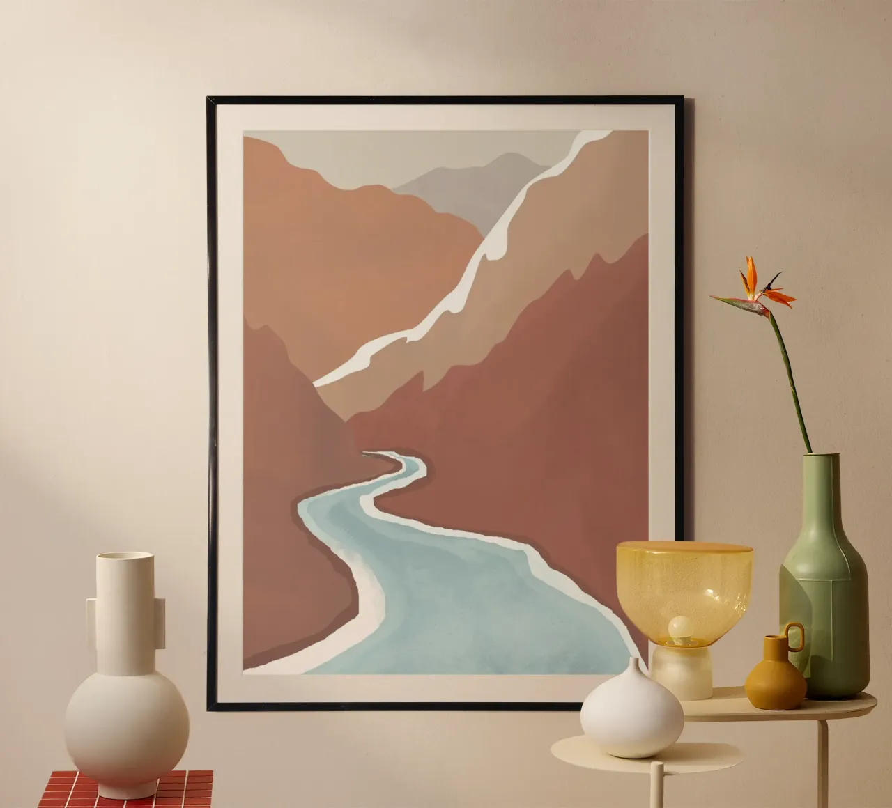 Canyon poster con telaio in plastica da Urban Art Draw