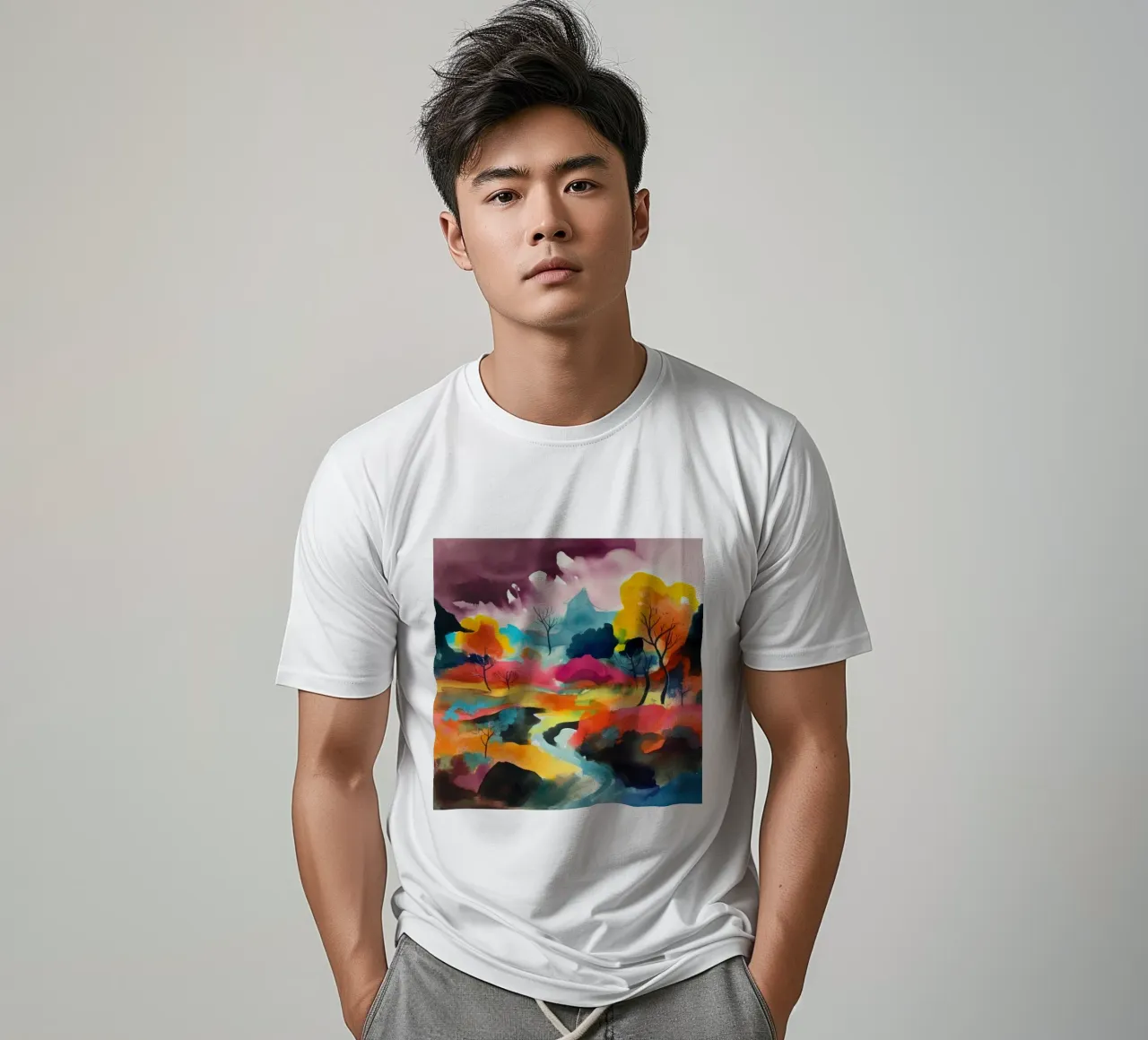 Il fiume dei colori t-shirt da DaarbyN