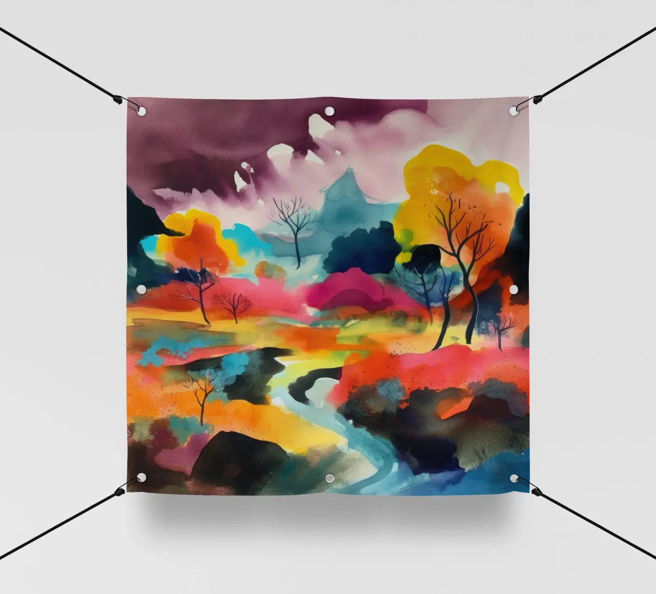 Il fiume dei colori telo in pvc da DaarbyN