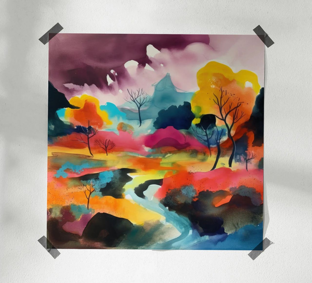 Fluss der Farben Poster von DaarbyN